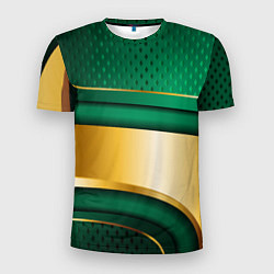 Мужская спорт-футболка GREEN GOLD 3D