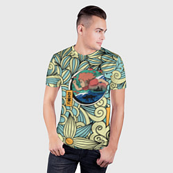 Футболка спортивная мужская Gake no ue no Ponyo, цвет: 3D-принт — фото 2