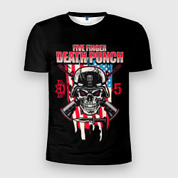 Футболка спортивная мужская 5FDP Five Finger Death Punch, цвет: 3D-принт