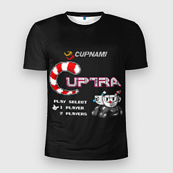 Футболка спортивная мужская CupHead x Contra, цвет: 3D-принт