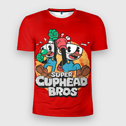 Футболка спортивная мужская Super Cuphead Bros, цвет: 3D-принт