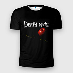 Мужская спорт-футболка Death Note яблоко и ручка