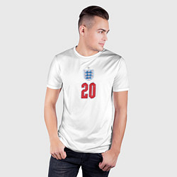 Футболка спортивная мужская Фил Фоден форма Англия, цвет: 3D-принт — фото 2