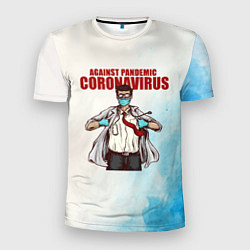 Мужская спорт-футболка Coronavirus