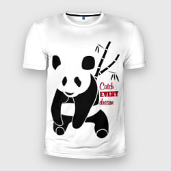 Мужская спорт-футболка Панда и сон
