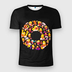 Мужская спорт-футболка Пончик Гомер