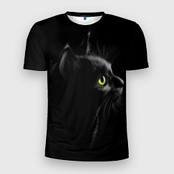 Мужская спорт-футболка Черный кот