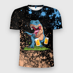 Мужская спорт-футболка Пивозавр - Краска