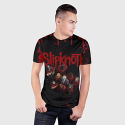 Футболка спортивная мужская SLIPKNOT СЛИПКНОТ Z, цвет: 3D-принт — фото 2