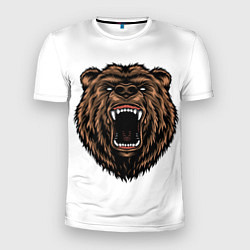 Мужская спорт-футболка Свирепый медведь