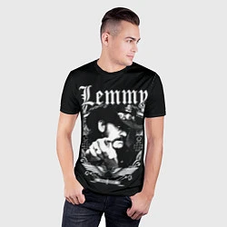 Футболка спортивная мужская RIP Lemmy, цвет: 3D-принт — фото 2