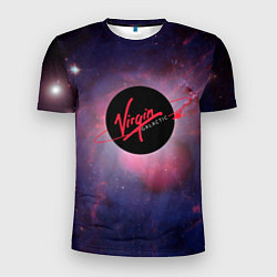 Мужская спорт-футболка Virgin Galactic космос
