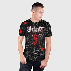 Футболка спортивная мужская Slipknot Rock Слипкнот Музыка Рок Гранж, цвет: 3D-принт — фото 2
