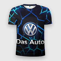 Мужская спорт-футболка Volkswagen слоган Das Auto