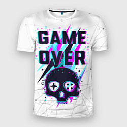 Мужская спорт-футболка Game OVER - NEON 3D