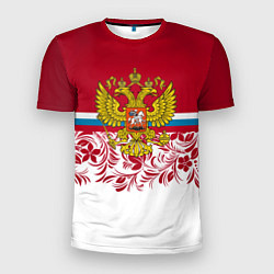 Футболка спортивная мужская Российский герб, цвет: 3D-принт