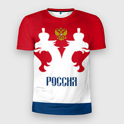 Футболка спортивная мужская Russia Team, цвет: 3D-принт