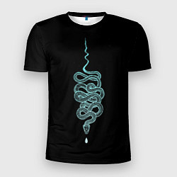 Мужская спорт-футболка Вьющаяся змея