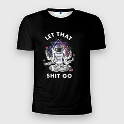 Мужская спорт-футболка Космонавт на чиле
