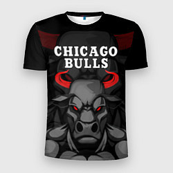 Мужская спорт-футболка CHICAGO BULLS ЯРОСТНЫЙ БЫК