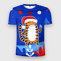 Мужская спорт-футболка Тигр - символ 2022 года