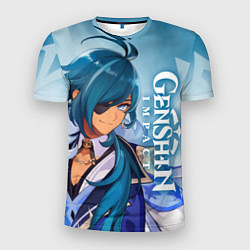 Футболка спортивная мужская Геншин импакт: Кэйа, цвет: 3D-принт