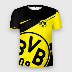 Футболка спортивная мужская BORUSSIA BVB 09 LOGO, цвет: 3D-принт