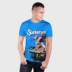 Футболка спортивная мужская Йоаким Броден на танке Sabaton, цвет: 3D-принт — фото 2