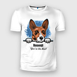 Футболка спортивная мужская Собака Басенджи, цвет: 3D-принт