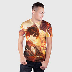 Футболка спортивная мужская Genshin Impact: Zhongli, цвет: 3D-принт — фото 2