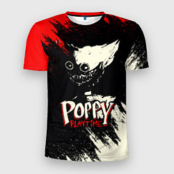 Мужская спорт-футболка Poppy Playtime: Red & Black