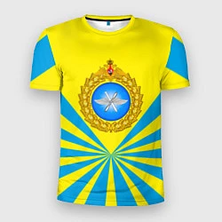 Футболка спортивная мужская Большая эмблема ВВС РФ, цвет: 3D-принт
