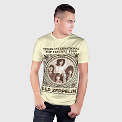 Футболка спортивная мужская Led Zeppelin - Texas International Pop Festival 19, цвет: 3D-принт — фото 2