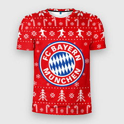 Мужская спорт-футболка Бавария Новогодний