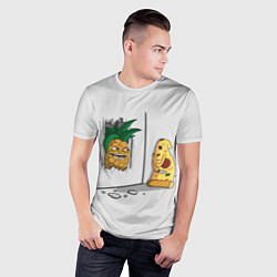 Футболка спортивная мужская HERES PINEAPPLE!, цвет: 3D-принт — фото 2