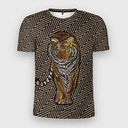 Мужская спорт-футболка Благородный тигр