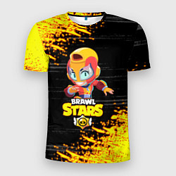Футболка спортивная мужская BRAWL STARS MAX НЕОНОВЫЕ ШТРИХИ, цвет: 3D-принт