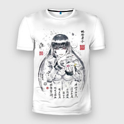 Мужская спорт-футболка Безумный азарт - Юмэко Джабами иероглифы