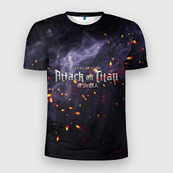 Мужская спорт-футболка Attack on Titan Туман войны