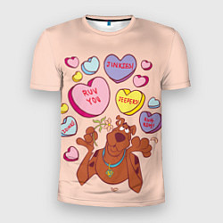 Мужская спорт-футболка Scooby Doo Valentine