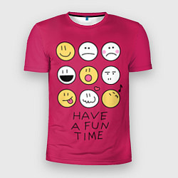 Мужская спорт-футболка Have a fun time веселись