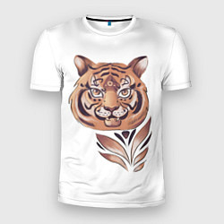 Мужская спорт-футболка Тигр, принт