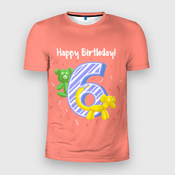 Мужская спорт-футболка Шестой день рождения