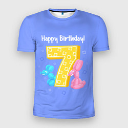Мужская спорт-футболка Седьмой день рождения
