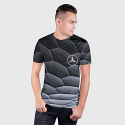 Футболка спортивная мужская Mercedes Benz pattern, цвет: 3D-принт — фото 2