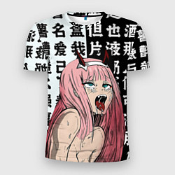 Мужская спорт-футболка AHEGAO ZERO TWO Зеро ту ахегао