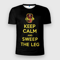 Мужская спорт-футболка Keep calm and sweep the leg