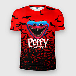 Мужская спорт-футболка Poppy Playtime летучие мыши