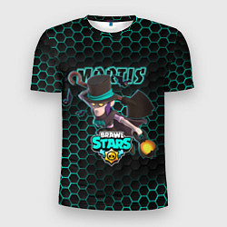 Мужская спорт-футболка Мортис BRAWL STARS соты