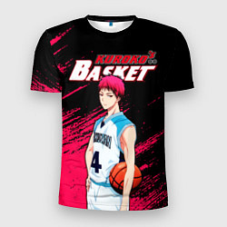 Футболка спортивная мужская Kuroko no Basuke, Akashi Seijuro Сейджуро Акаши, цвет: 3D-принт